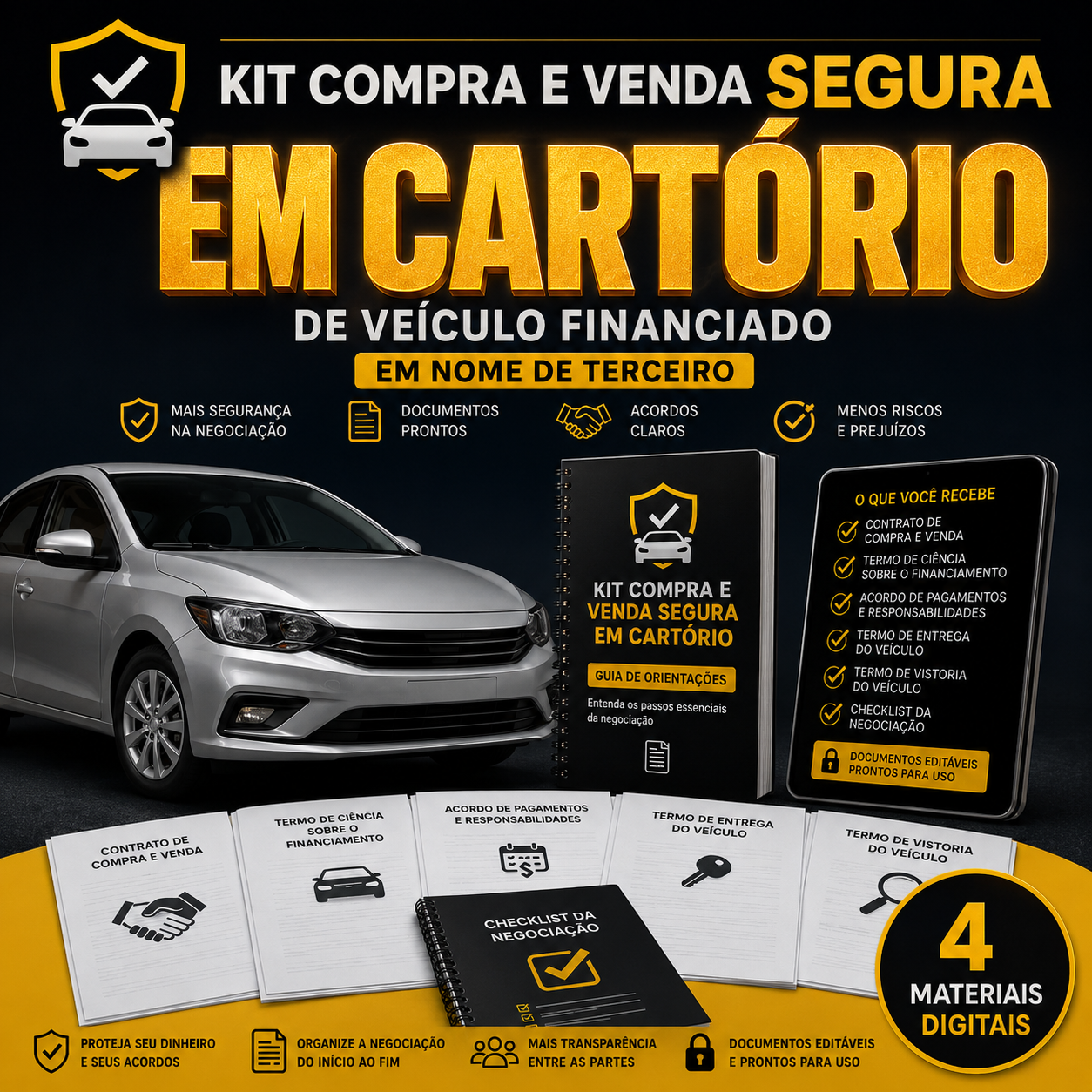 Kit Compra e Venda Segura de Veículo Financiado